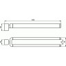 Держатель для полотенца двойной (рога) IDEAL STANDARD SOFTMOOD A9138AA